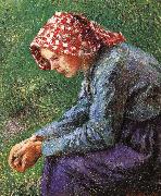 Camille Pissarro Sitting France oil painting artist